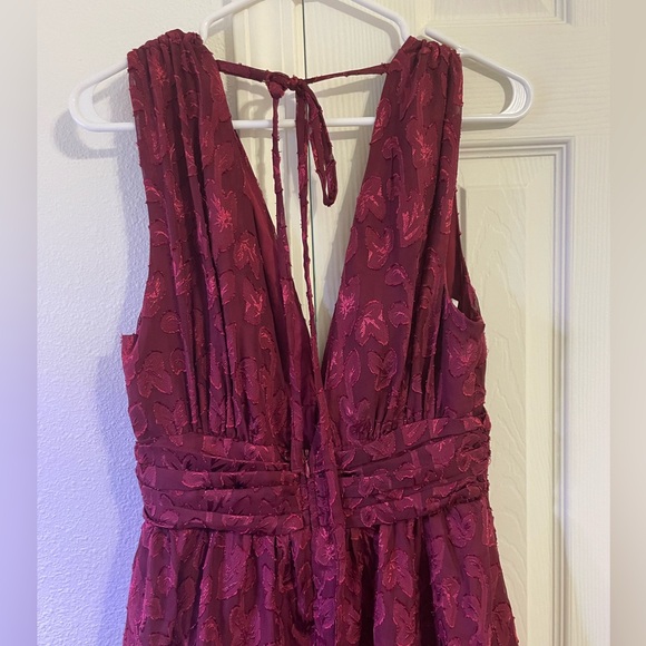Lulus Make It Mesmerizing Wine Red Dress - Picture 3 of 6